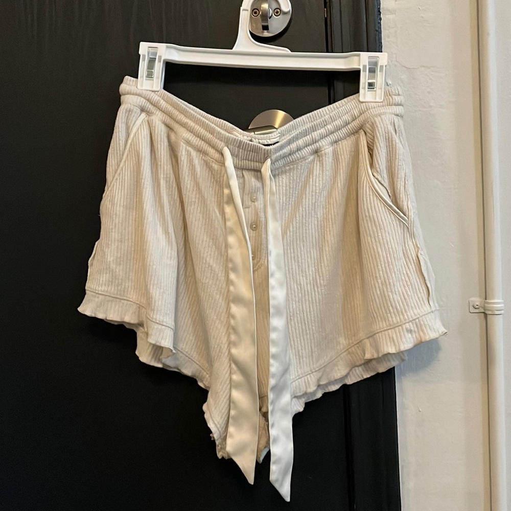 abercrombie and fitch sleep shorts with satin ties